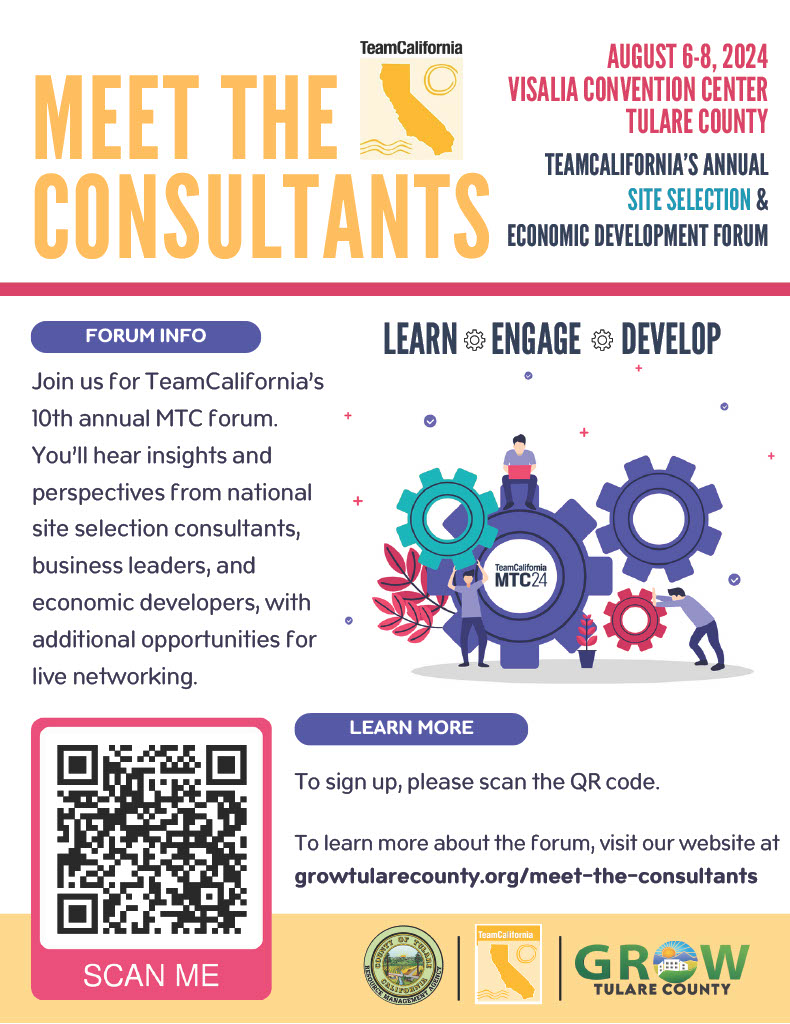 Tulare meet the consultants flyer